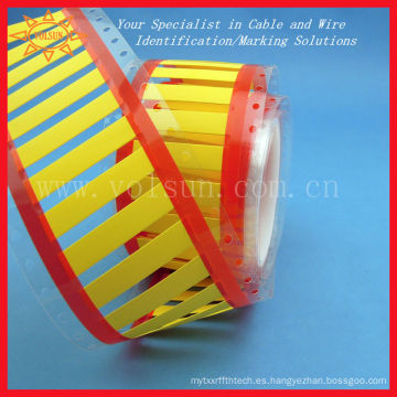 Impresión permanente del tubo del encogimiento del calor de la manga del marcador del cable de la identificación